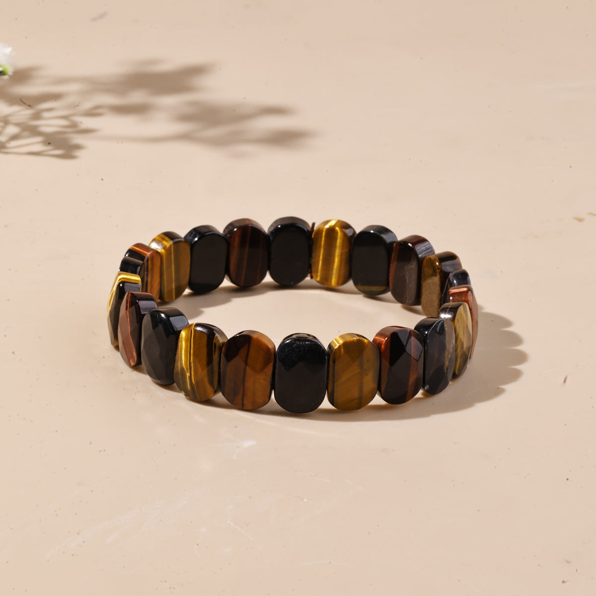 Multi Tiger Eye Emerald Cut Bracelet - Abhimantrit & Certified