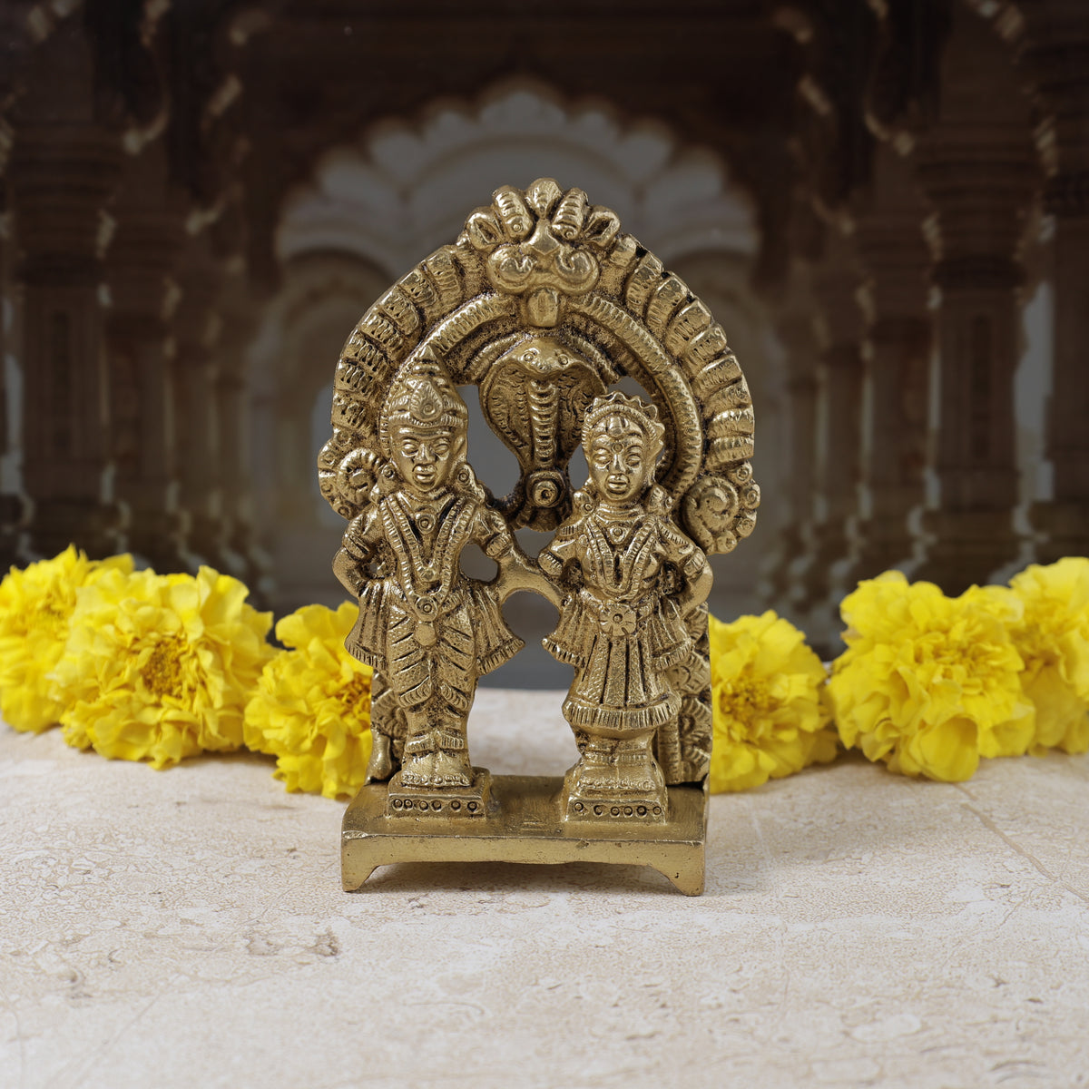 Brass Vitthal  Rukmani Murti - Abhimantrit