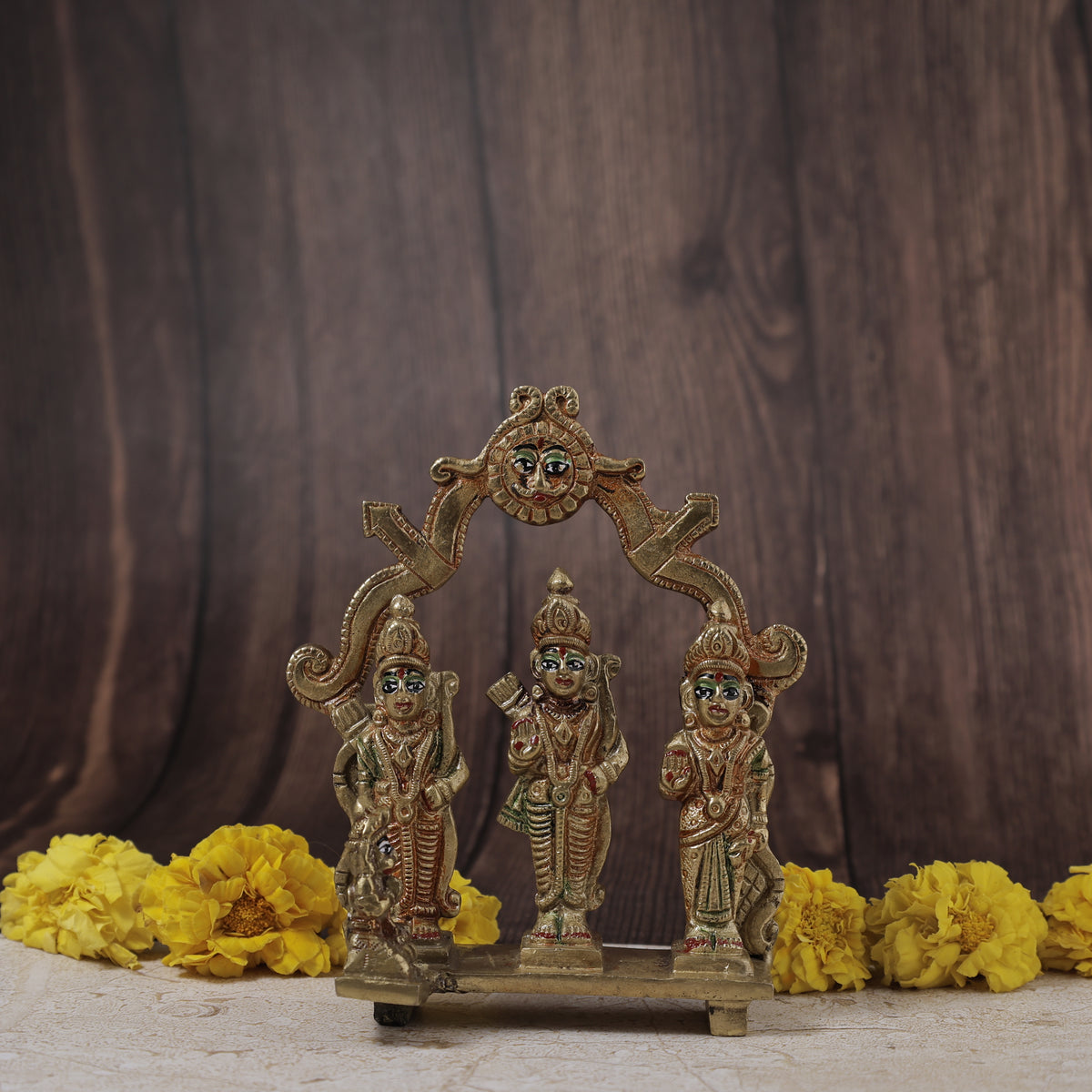 Brass Ram Darbar Murti - Abhimantrit