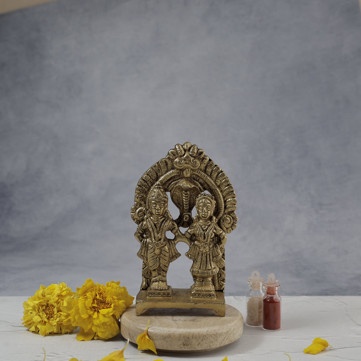 Brass Vitthal  Rukmani Murti - Abhimantrit