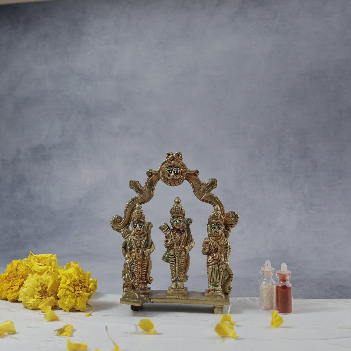 Brass Ram Darbar Murti - Abhimantrit