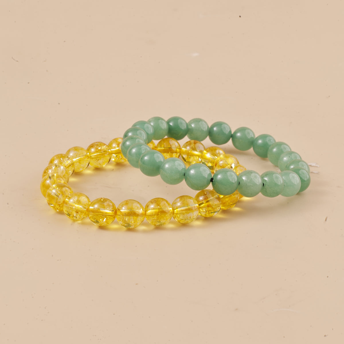 Paisa hi Paisa: Green Aventurine & Yellow Citrine Bracelet - Abhimantrit & Certified