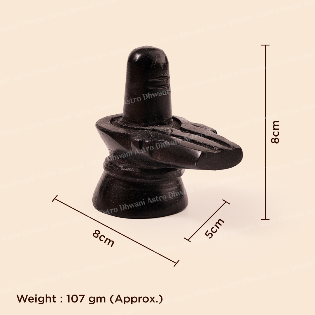 Natural Black Marble Shivling | Handcrafted Shiva Lingam for Home Temple, Puja & Meditation | Sacred Marble Shivling Idol