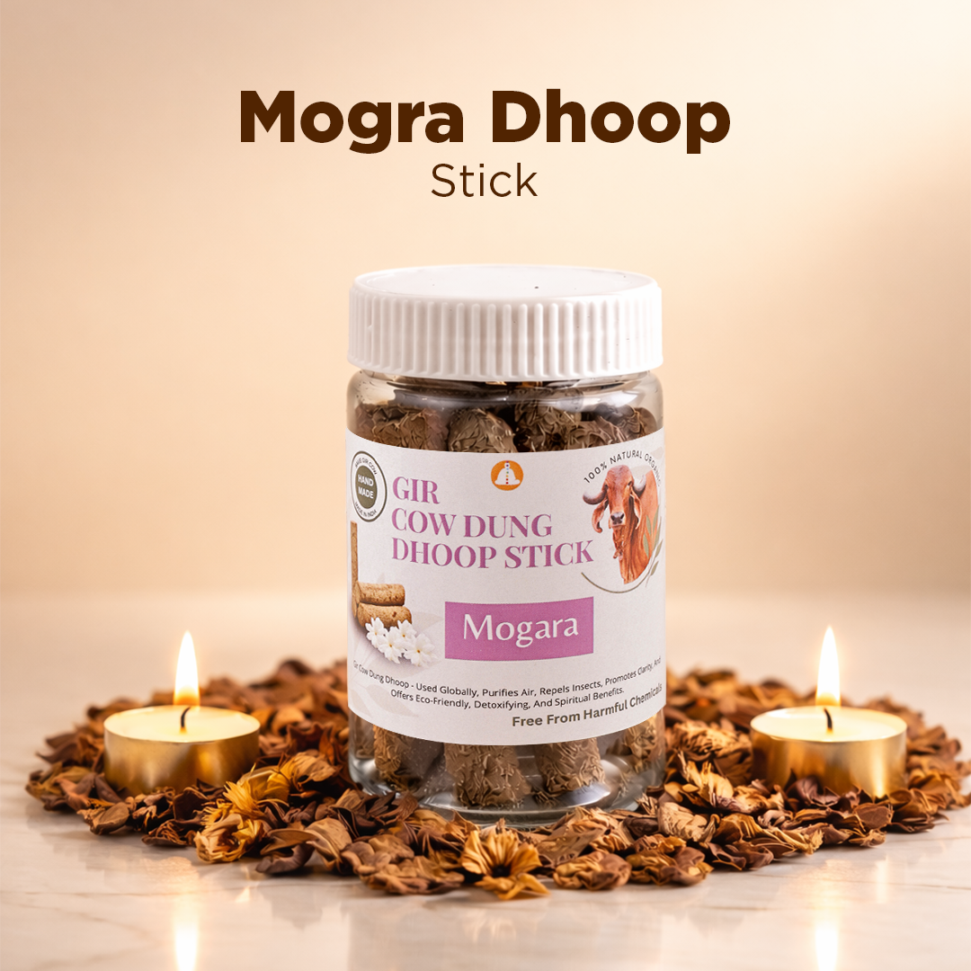 Real Gir Cow Dung Dhoop Sticks (Combo Pack of 3 Boxes) - 100% Natural & Chemical Free