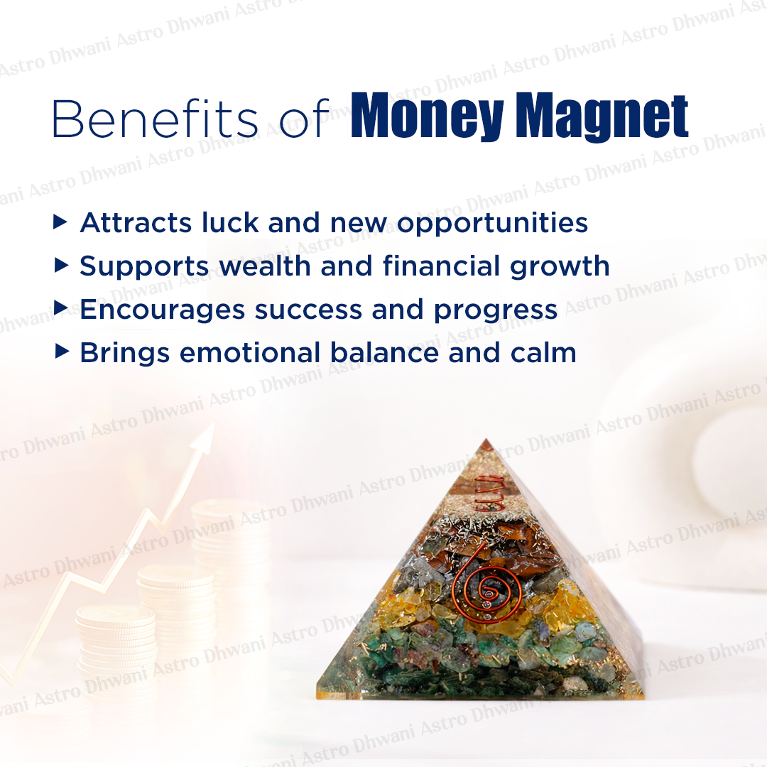 Money Magnet Pyramid - Abhimantrit