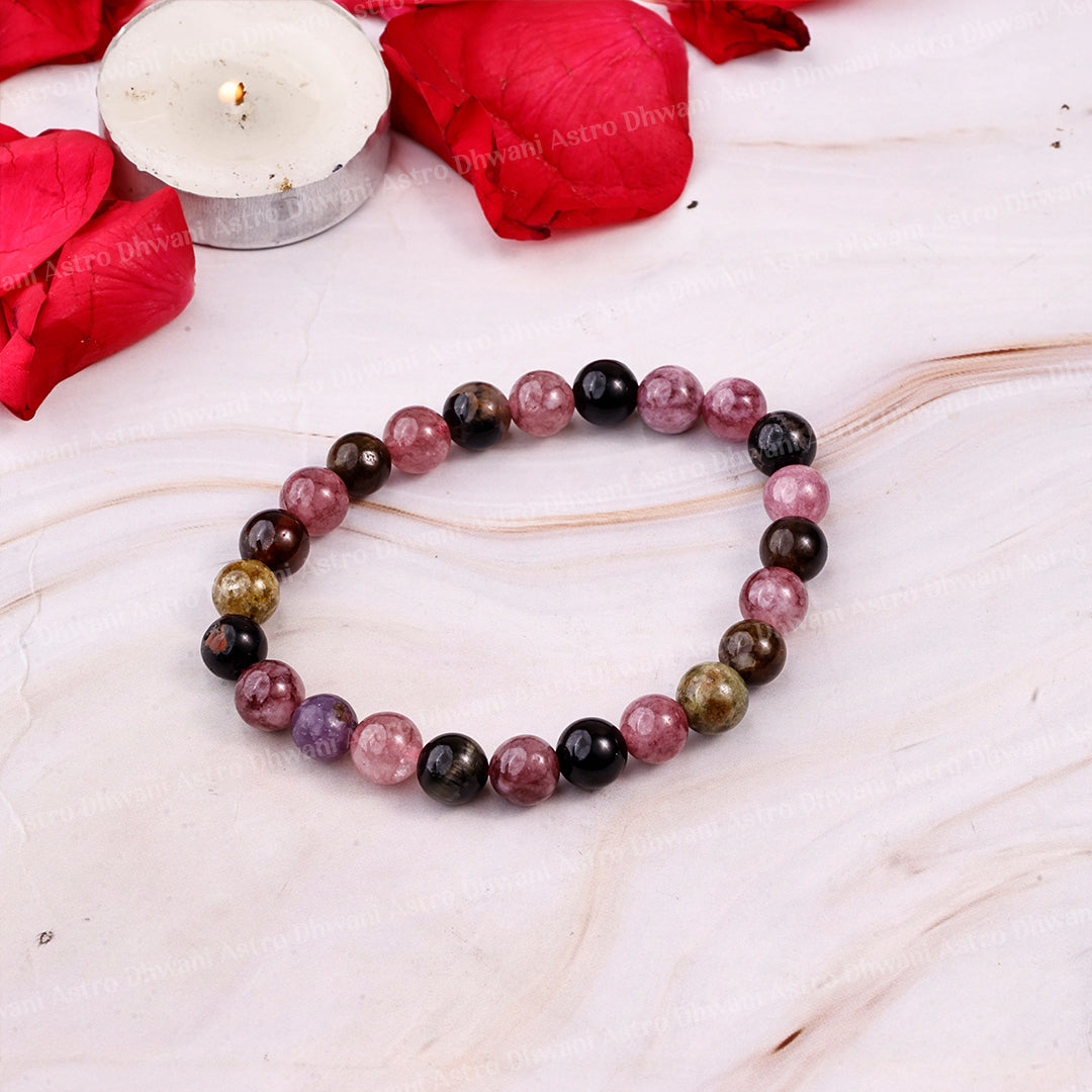 Multi Tourmaline Star Quality Bracelet ( Premium )