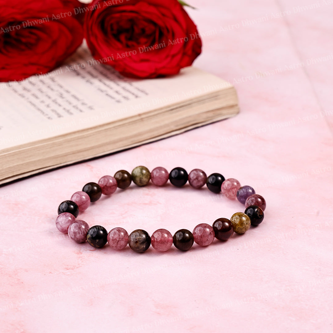 Multi Tourmaline Star Quality Bracelet ( Premium )