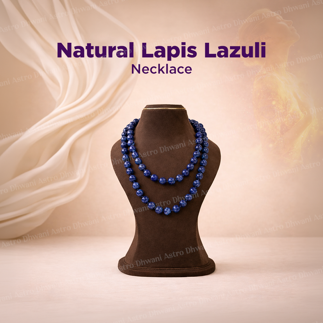 Natural Lapis Lazuli Necklace for Wisdom, Communication & Clarity