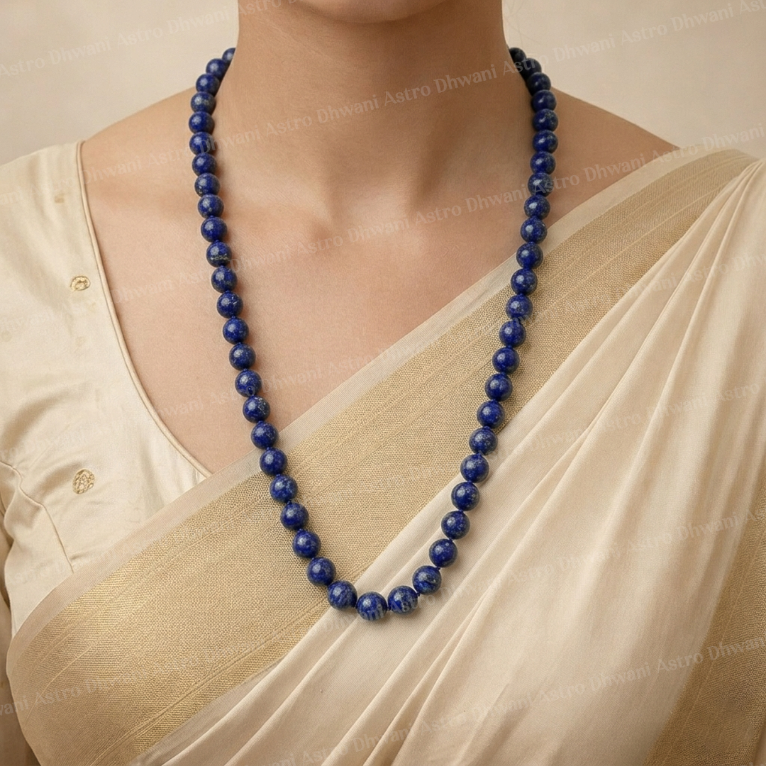 Natural Lapis Lazuli Necklace for Wisdom, Communication & Clarity