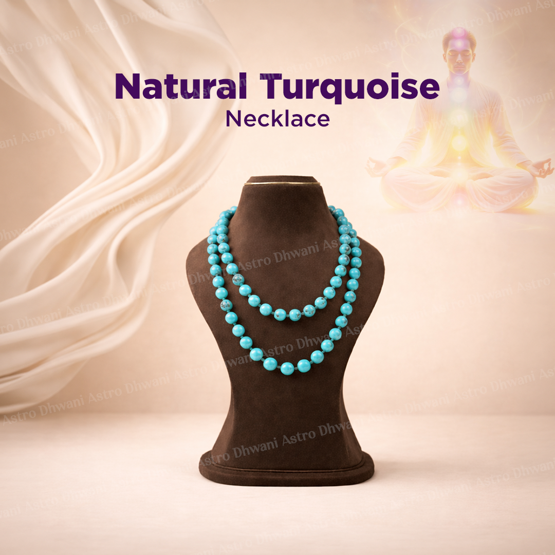 Natural Turquoise Necklace for Protection, Communication & Emotional Balance