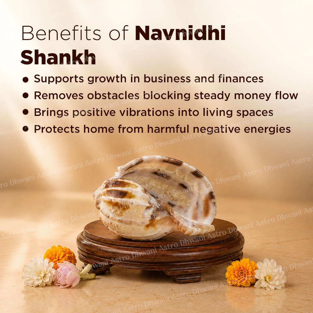 Navnidhi Shankh For Wealth Abundance Kuber Blessings
