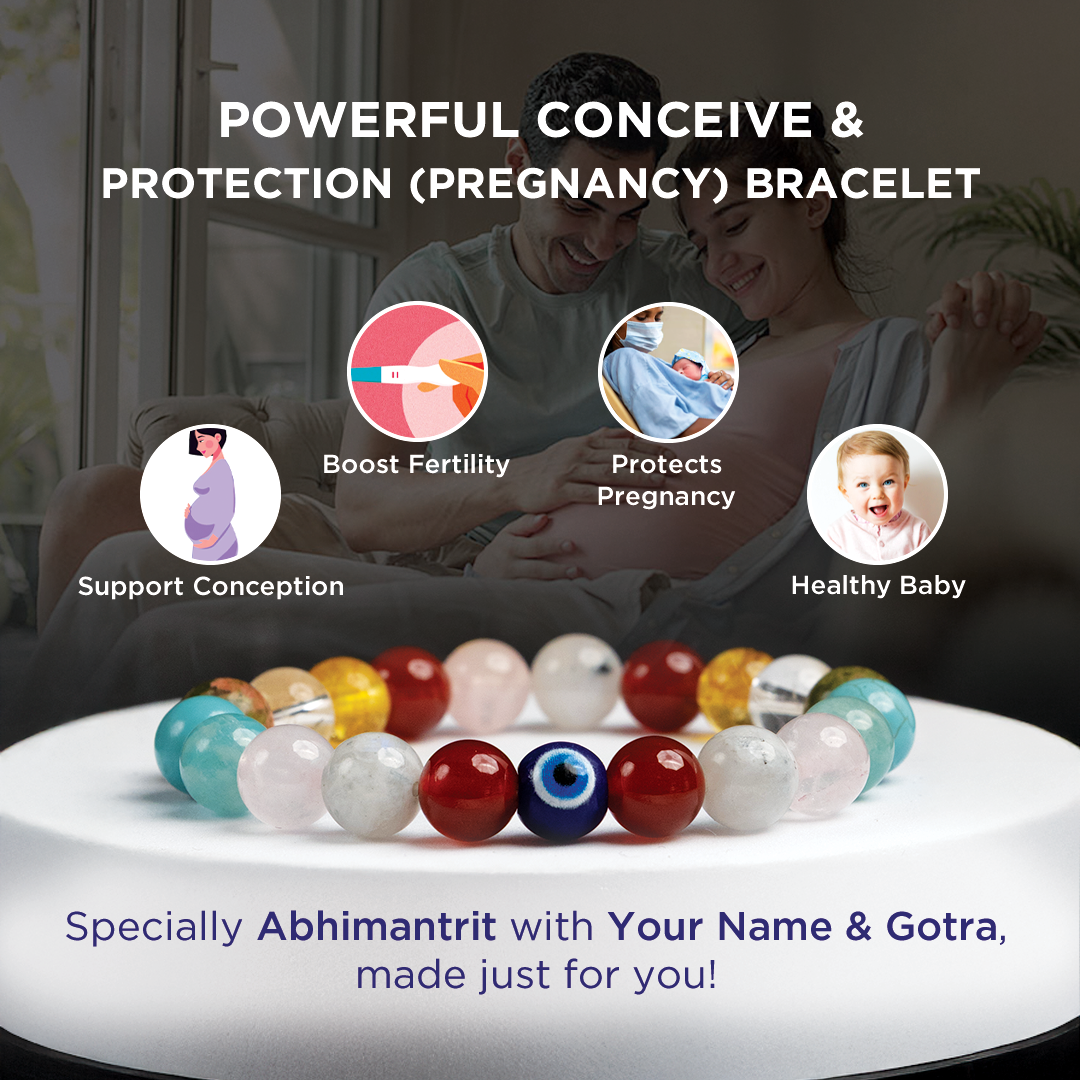 Powerful Conceive & Protection (Pregnancy) Bracelet - Abhimantrit & Certified