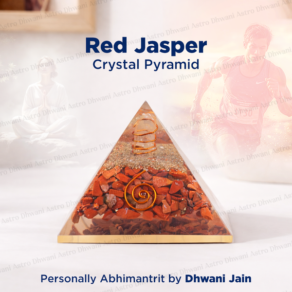 Red Jasper Pyramid - Abhimantrit