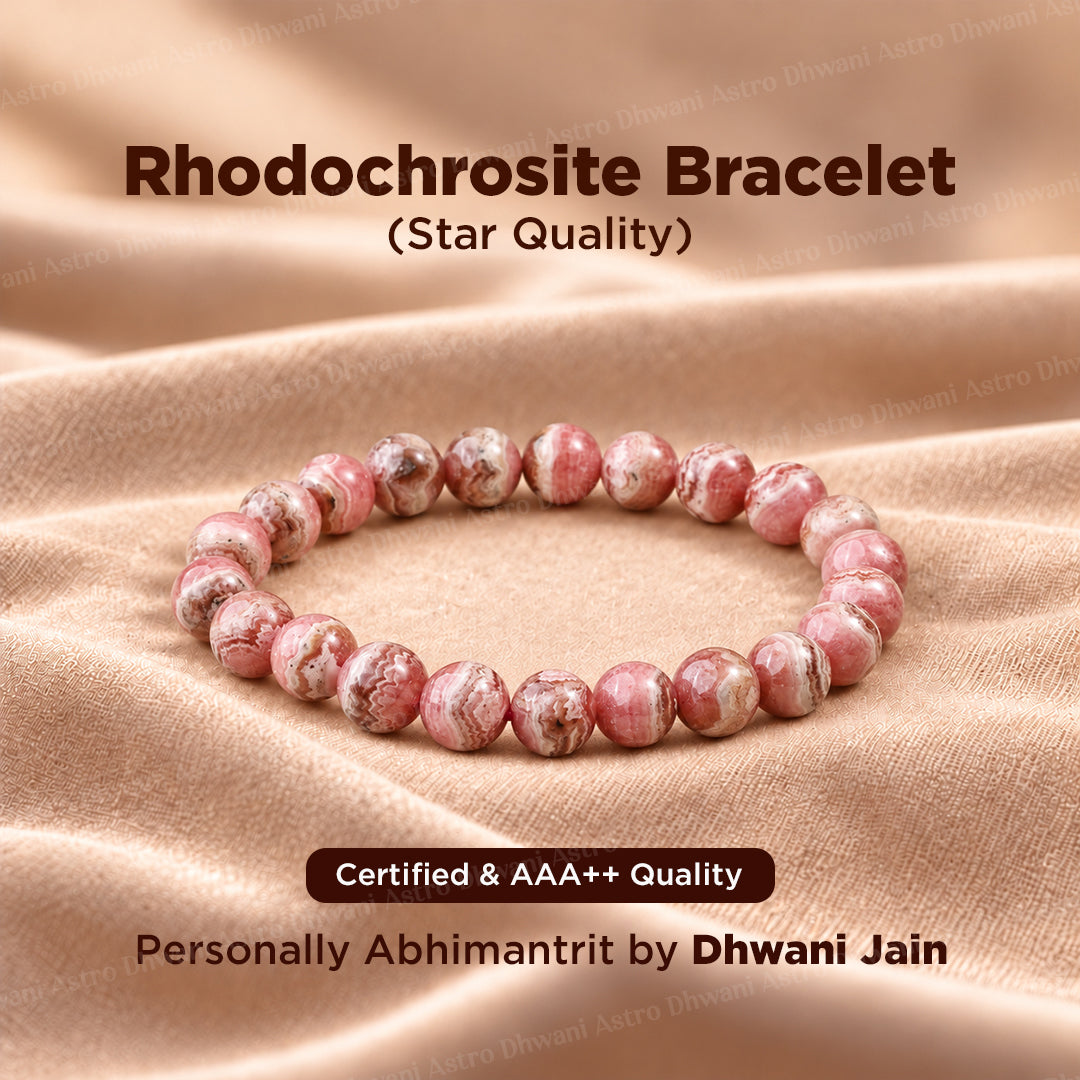 Rhodochrosite  Star Quality Bracelet ( Premium )