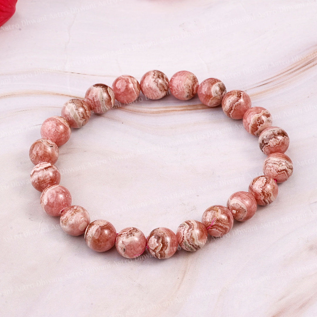 Rhodochrosite  Star Quality Bracelet ( Premium )