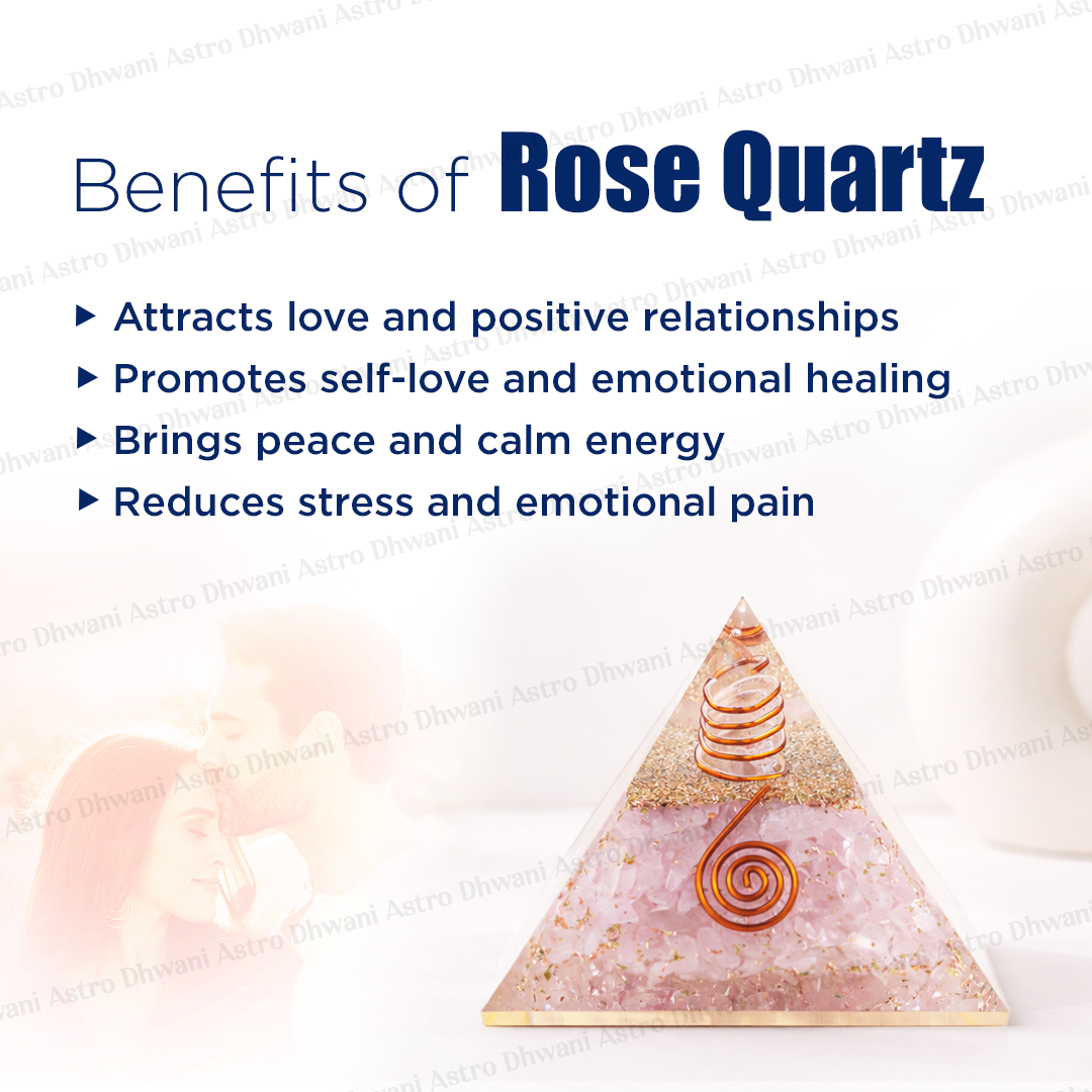 Rose Quartz Pyramid - Abhimantrit