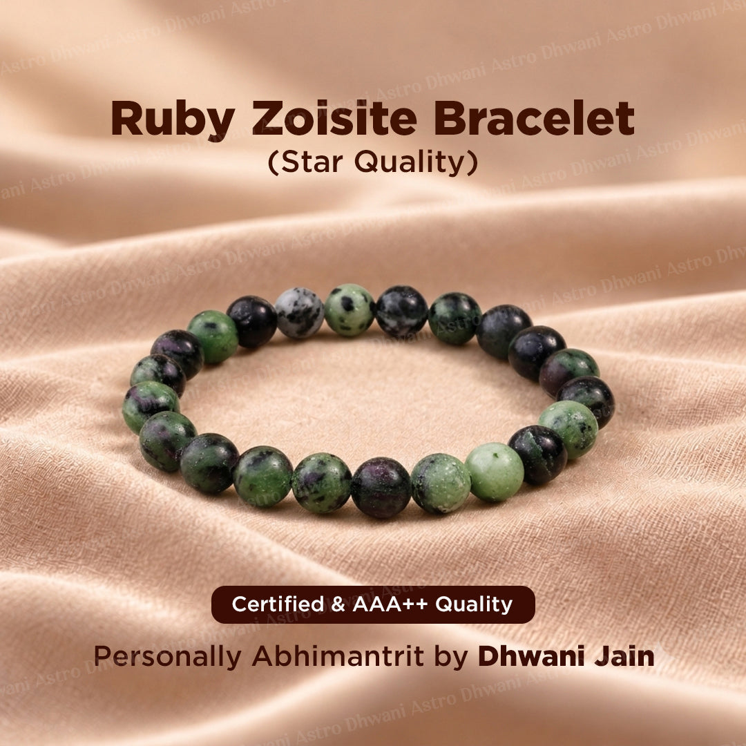 Ruby Zoisite Star Quality Bracelet ( Premium )