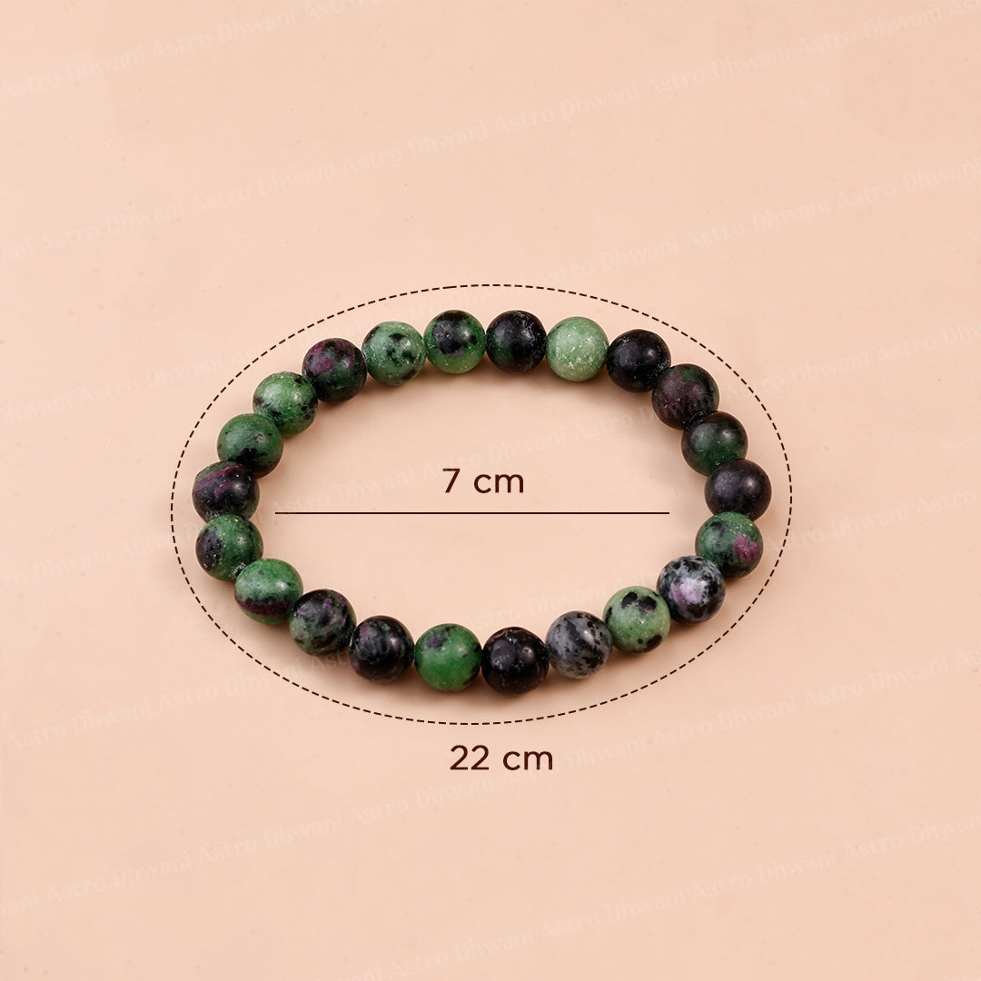 Ruby Zoisite Star Quality Bracelet ( Premium )