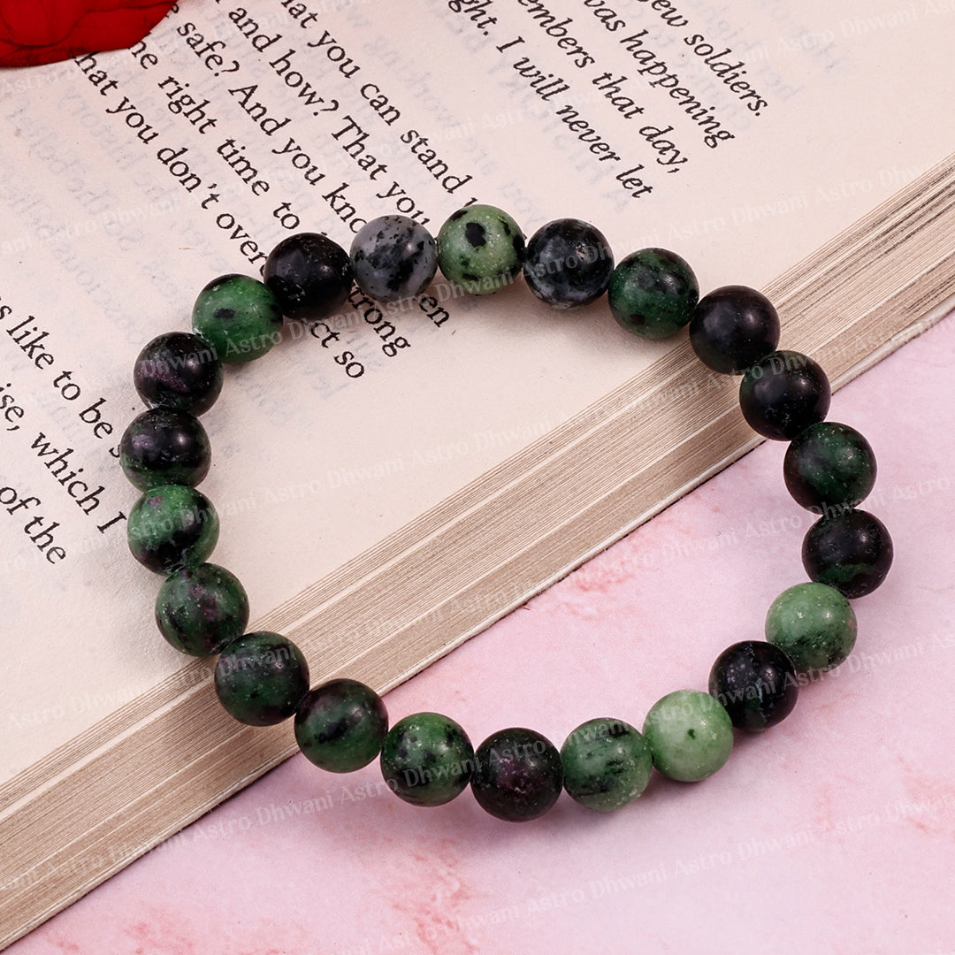 Ruby Zoisite Star Quality Bracelet ( Premium )