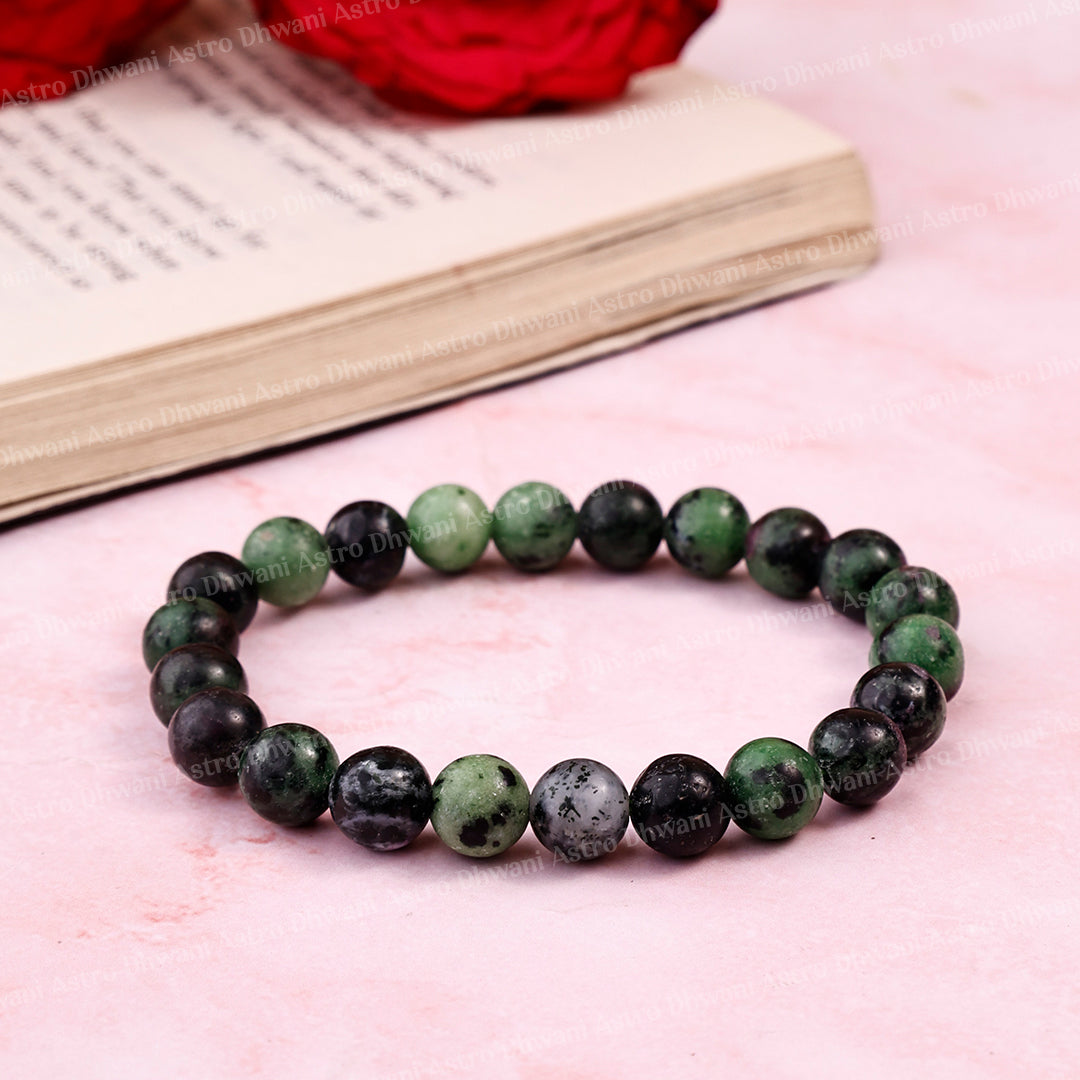 Ruby Zoisite Star Quality Bracelet ( Premium )