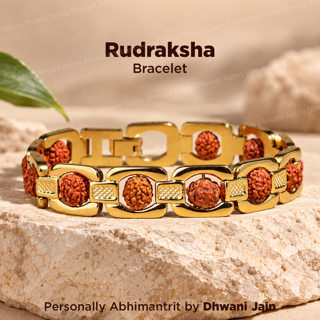 Rudraksha Bracelet (IGP Gold Plating) - Abhimantrit