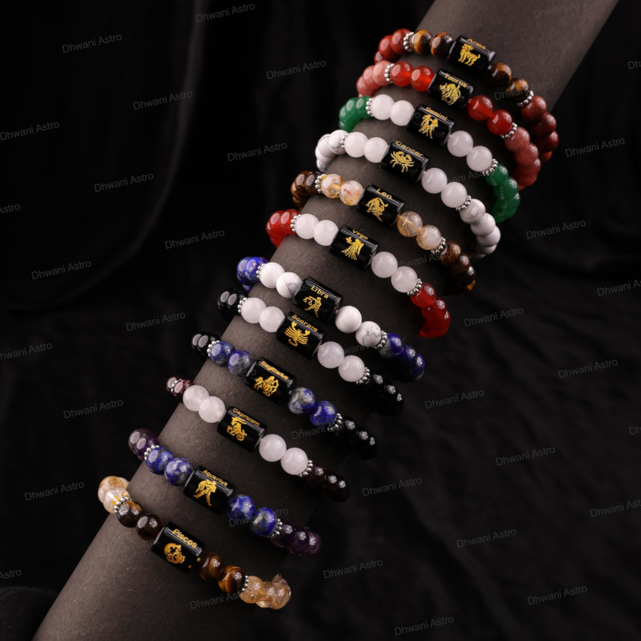 Zodiac Sign Bracelet – All 12 Signs | Energized Gemstone Bracelet | Dhwani Astro