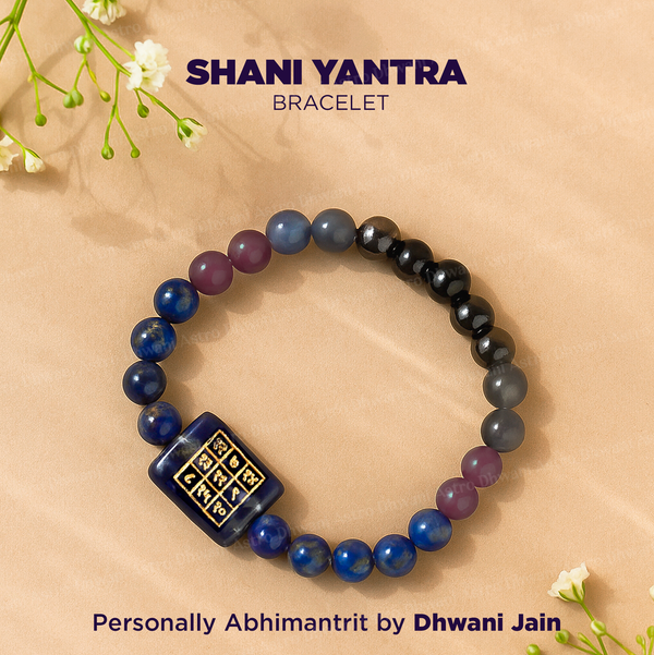 Shani Yantra Bracelet for Sade Sati, Dhaiya & Debt Relief