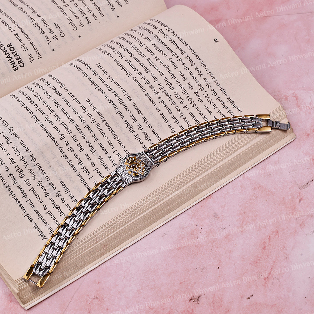 Shree Ganesh: IGP Gold & Silver Plating Bracelet - Abhimantrit