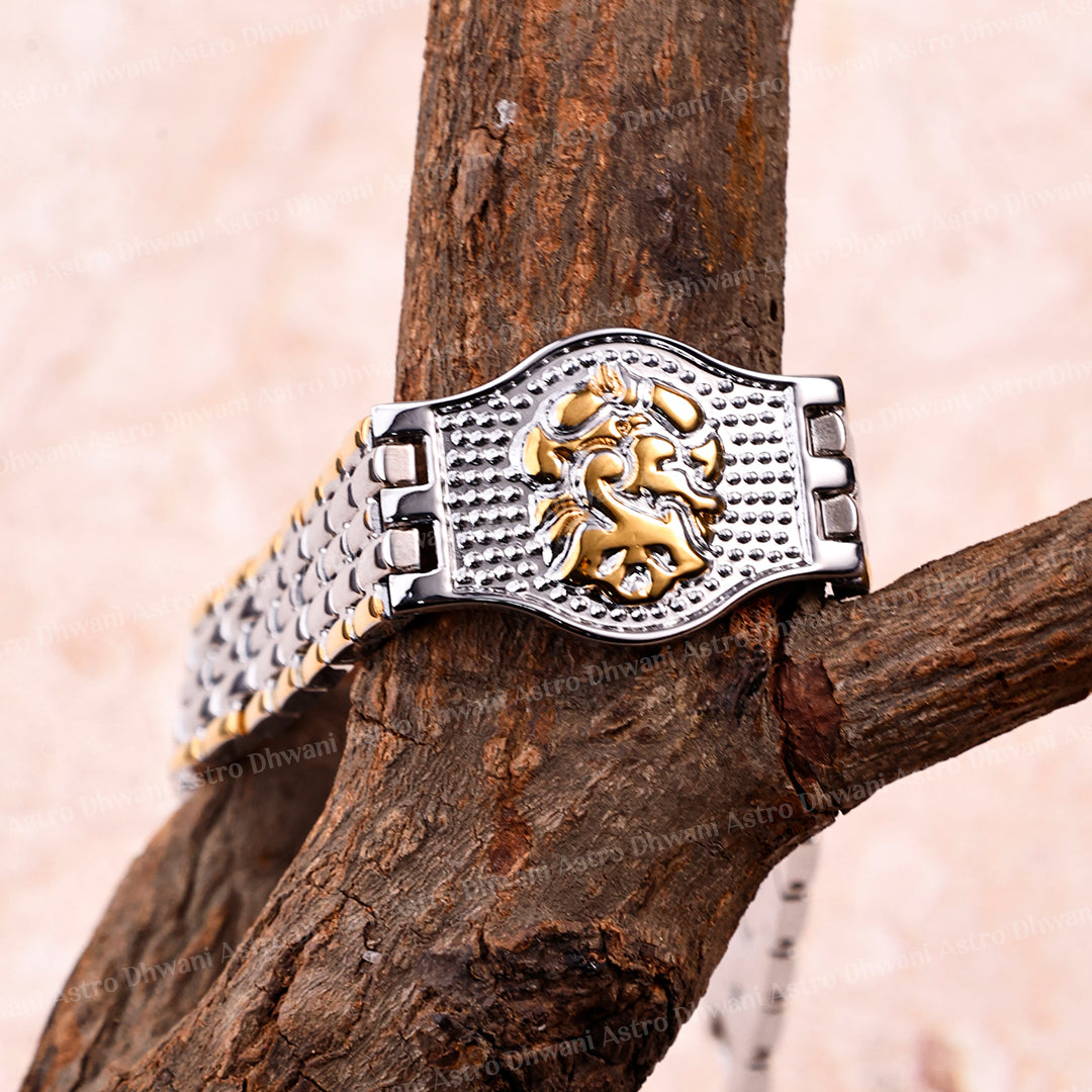 Shree Ganesh: IGP Gold & Silver Plating Bracelet - Abhimantrit