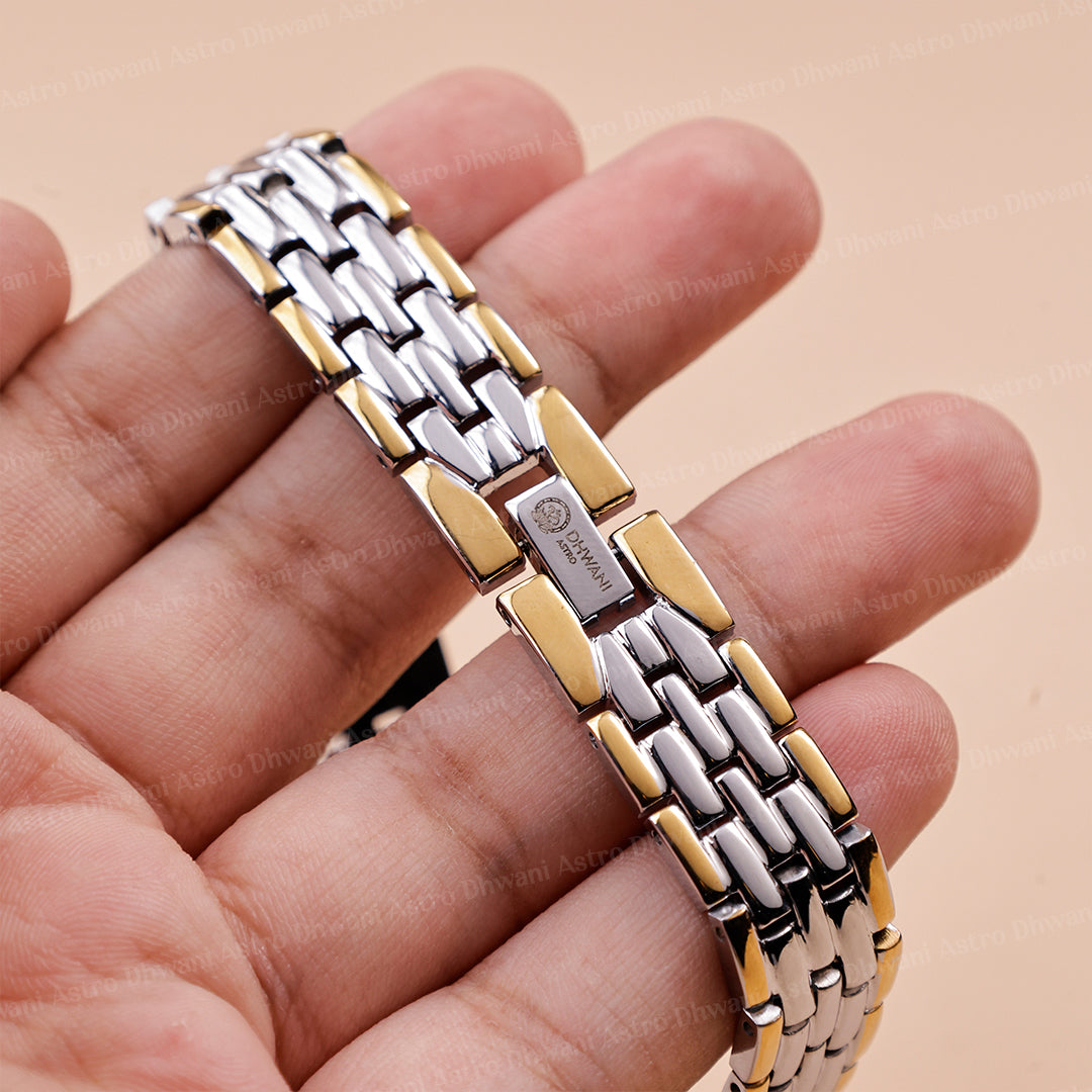 Shree Ganesh: IGP Gold & Silver Plating Bracelet - Abhimantrit
