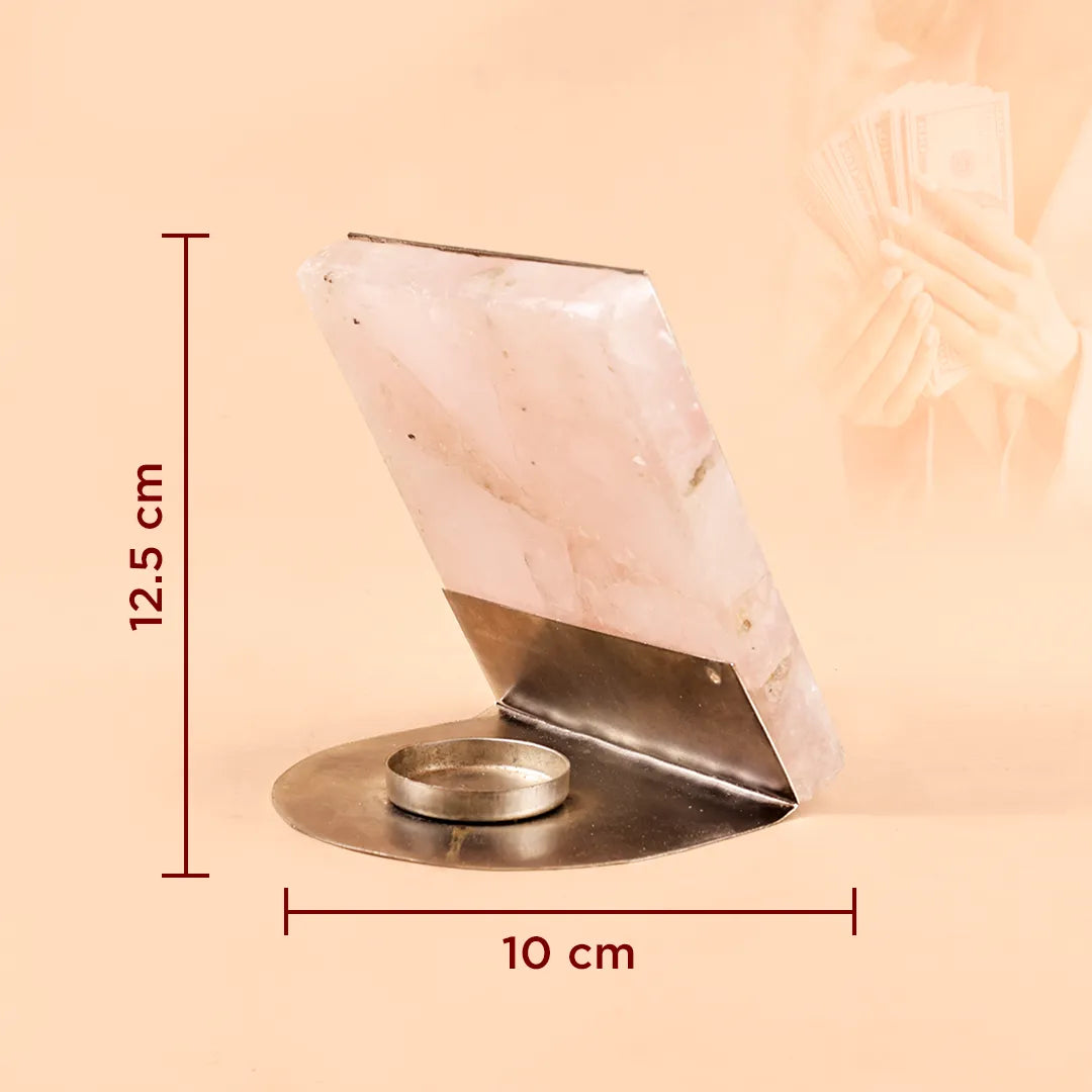 Decorative item with measurements on a beige background