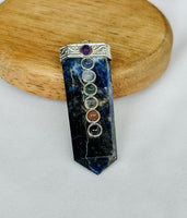 Sodalite Seven Chakra Pendant