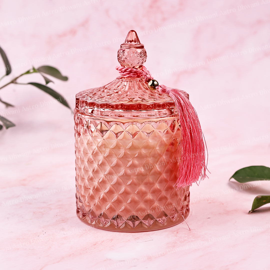Still Point Intention Crystal Candle – Mahogany Teakwood Fragrance