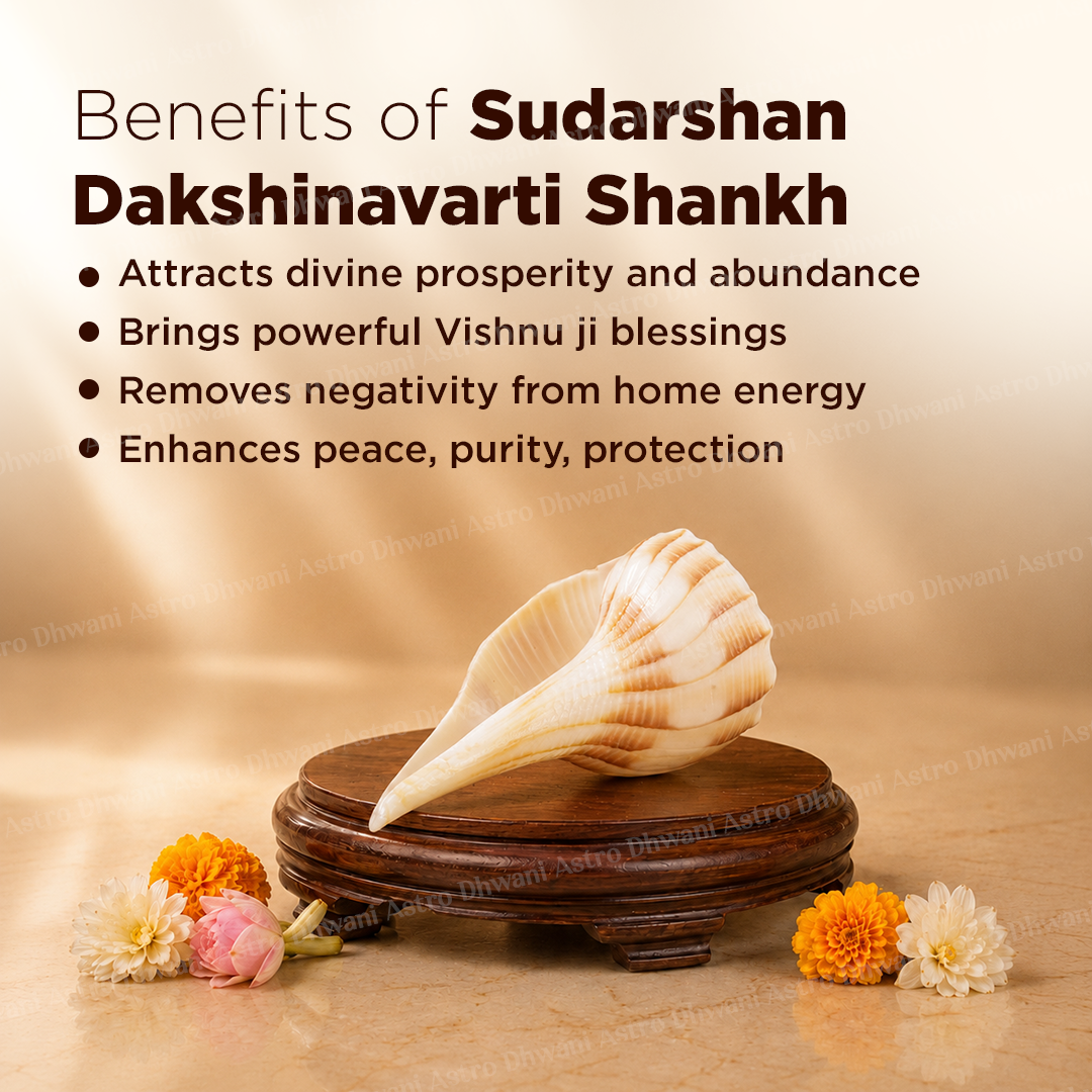 Sudarshan Dakshinavarti Shankh For Prosperity Protection