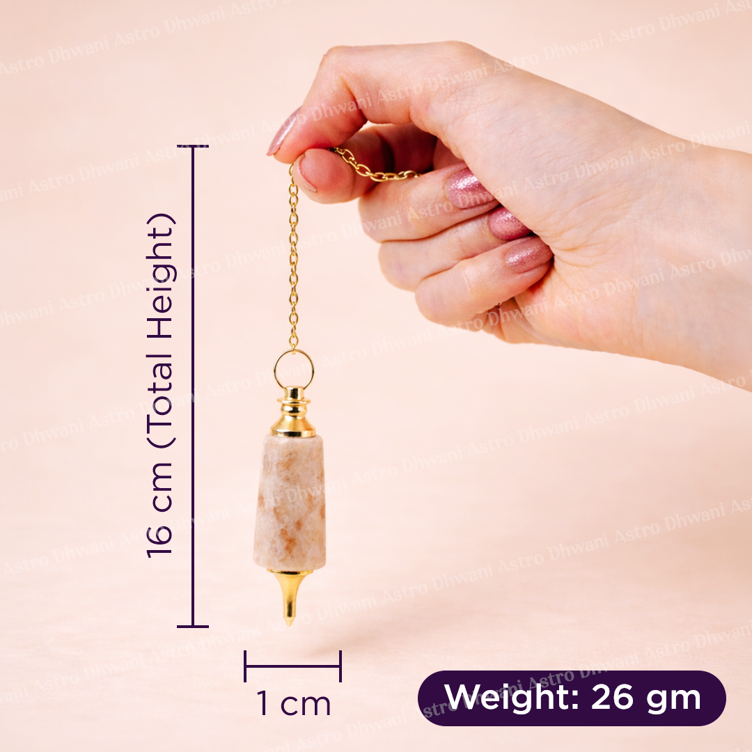 Sunstone Pendulum For Confidence Positivity Dowsing Abhimantrit