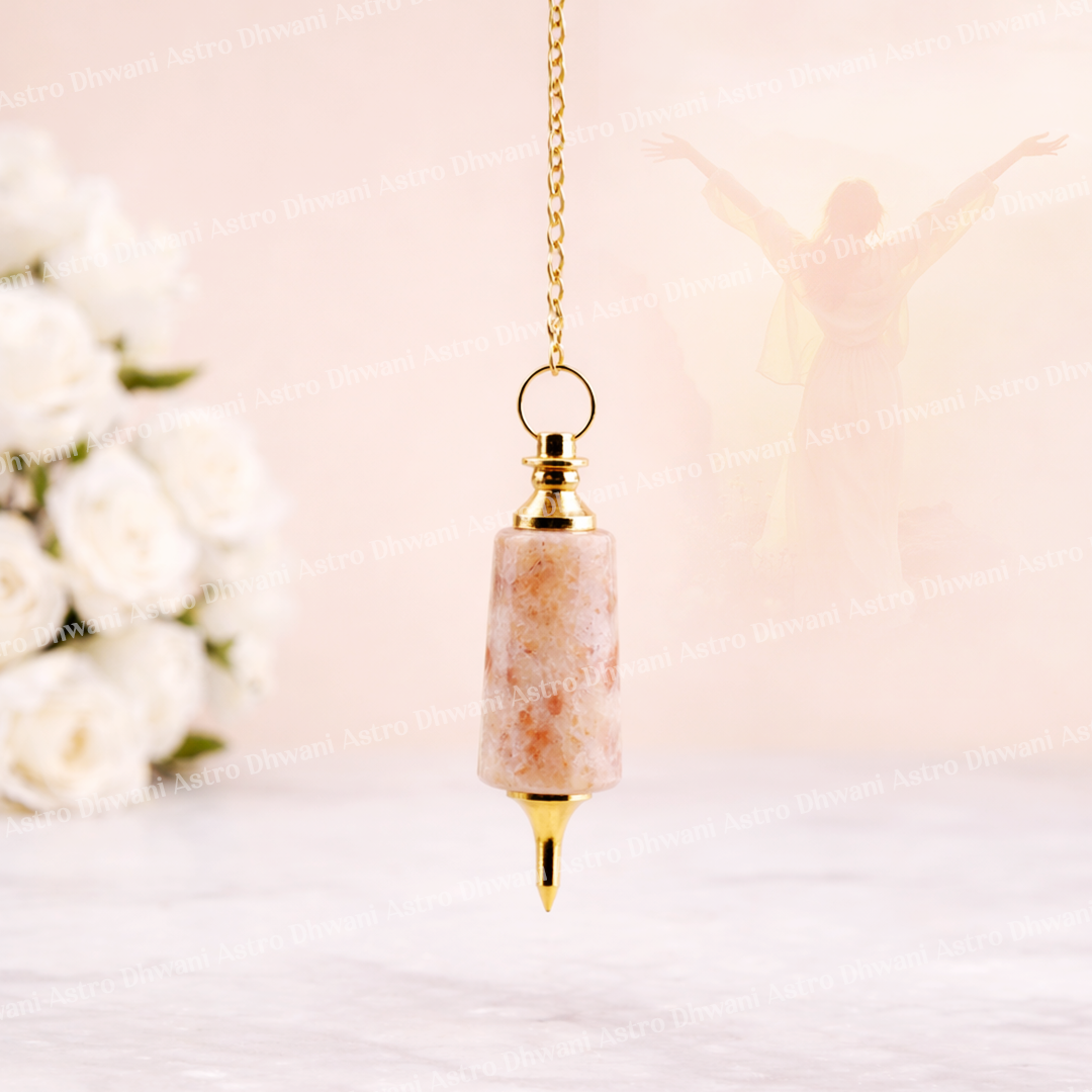 Sunstone Pendulum For Confidence Positivity Dowsing Abhimantrit