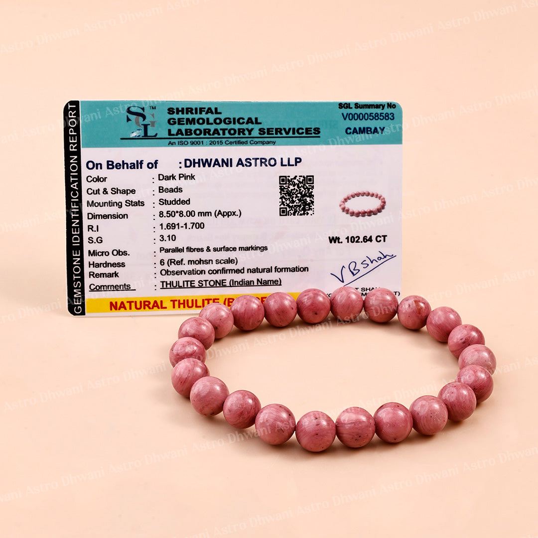 Thulite Star Quality Bracelet ( Premium )