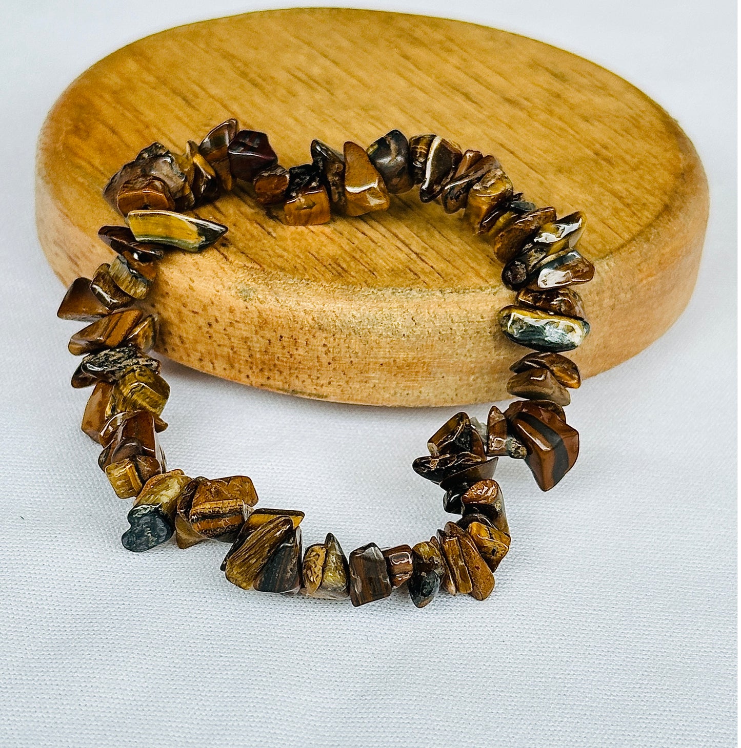 Boosts your Confidence Level & Exalts the Planet Ketu: Tiger Eye Uncut Bracelet - Abhimantrit & Certified