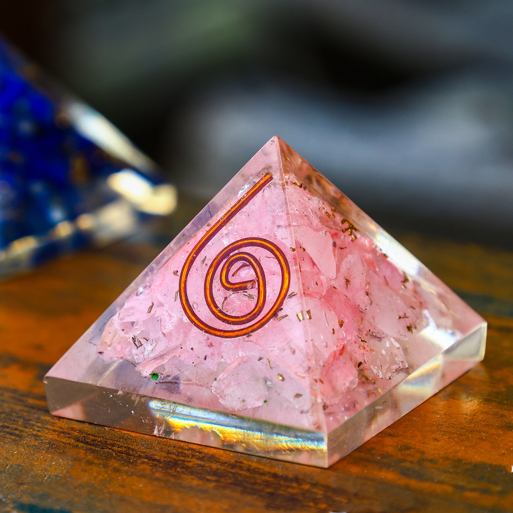 Rose Quartz Pyramid - Abhimantrit