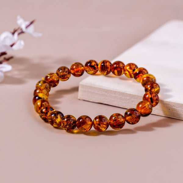 Amber Bracelet - Abhimantrit & Certified