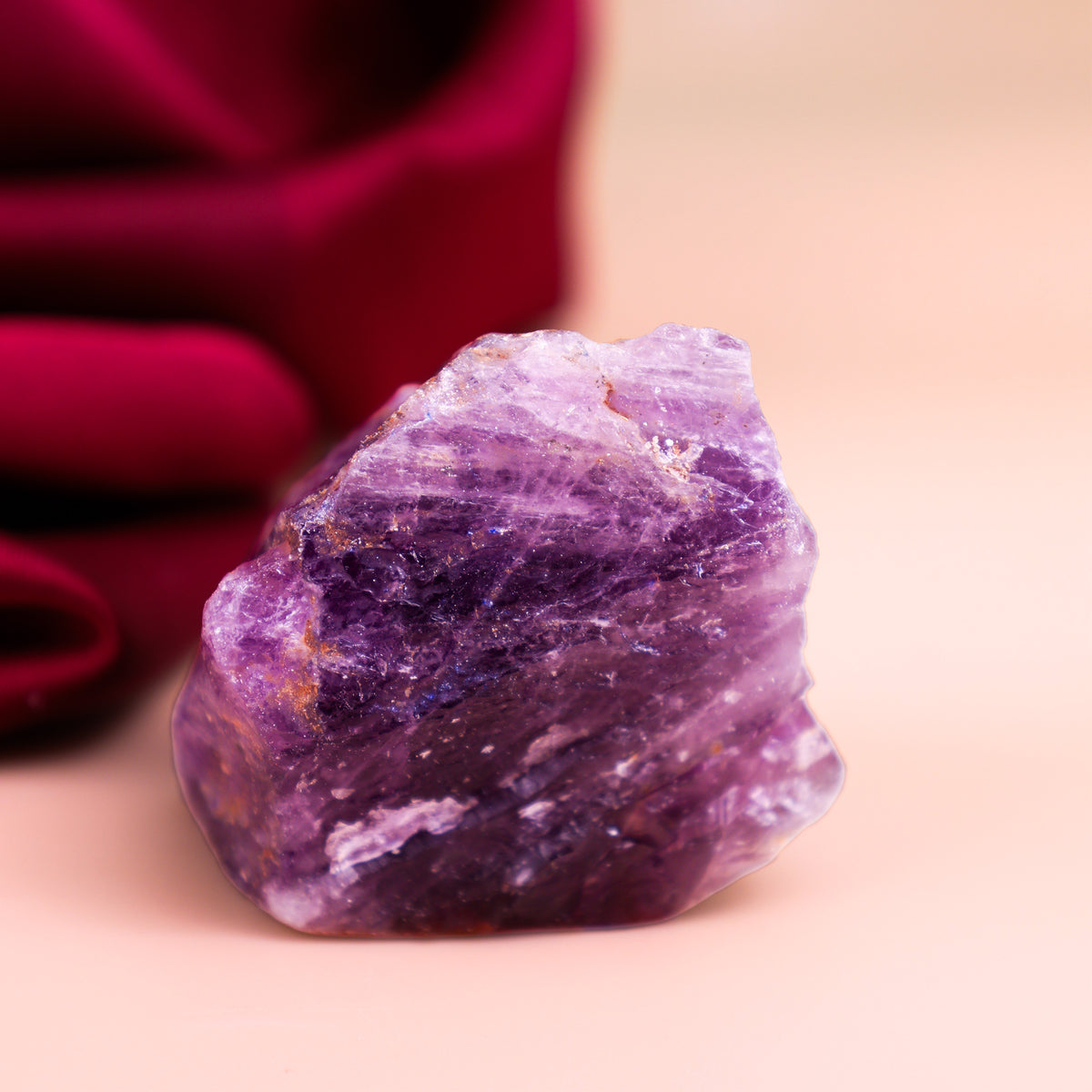 Amethyst Rough Stone - Abhimantrit & Certified