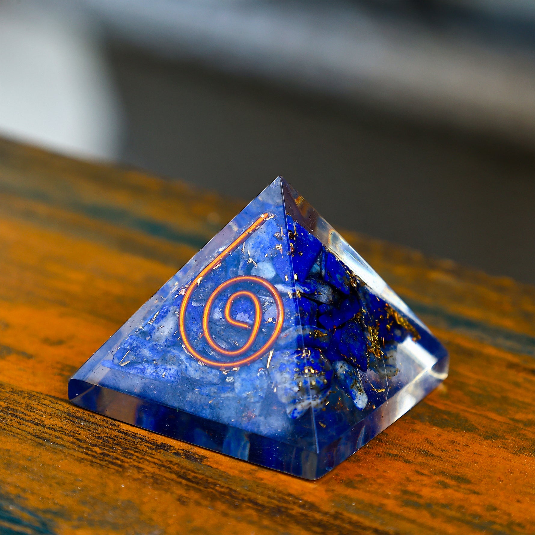 Lapis Lazuli Pyramid - Abhimantrit