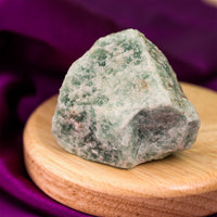 Green Aventurine Rough Stone - Abhimantrit & Certified