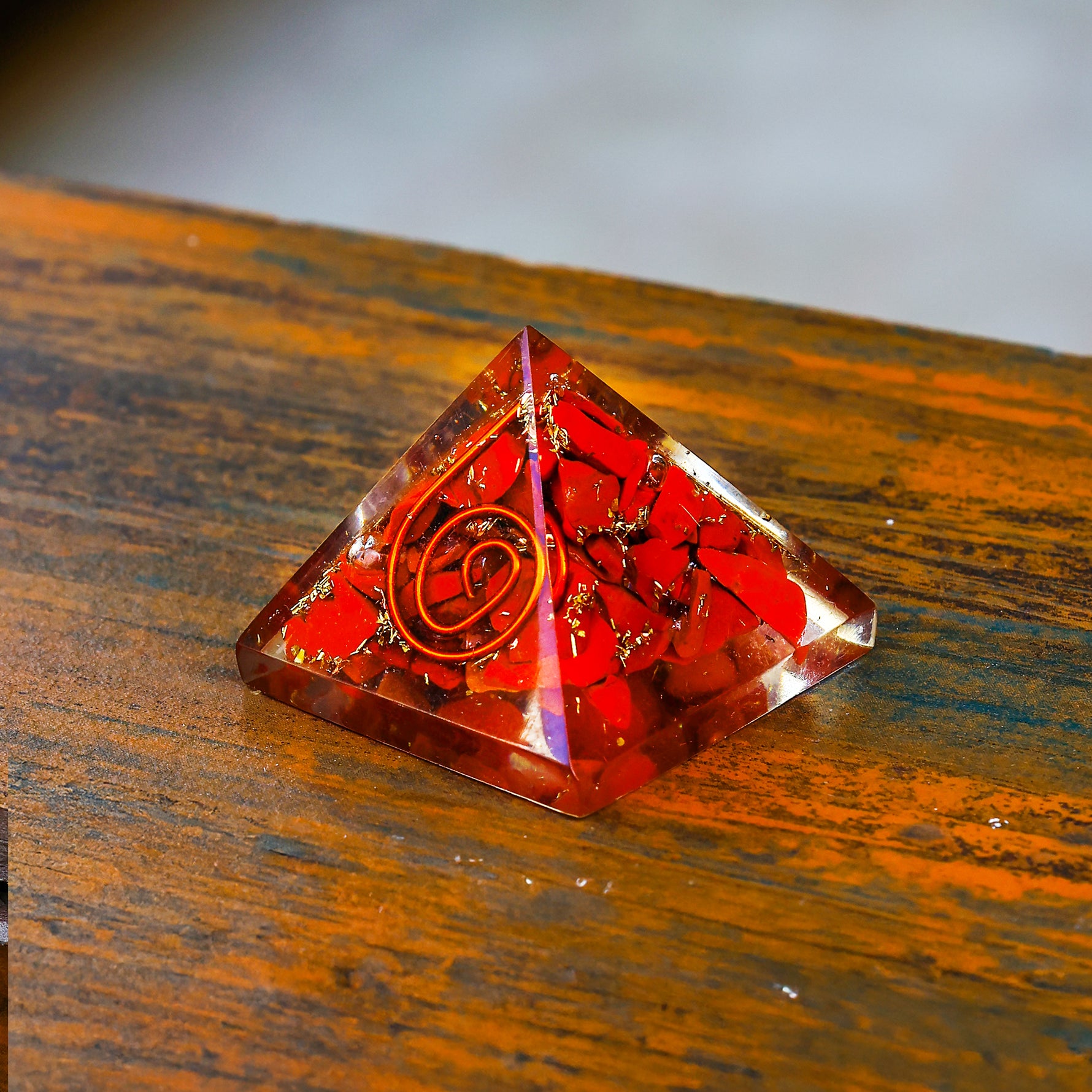 Carnelian Pyramid - Abhimantrit