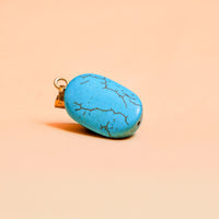 Natural Firoza Pendant - Abhimantrit & Certified