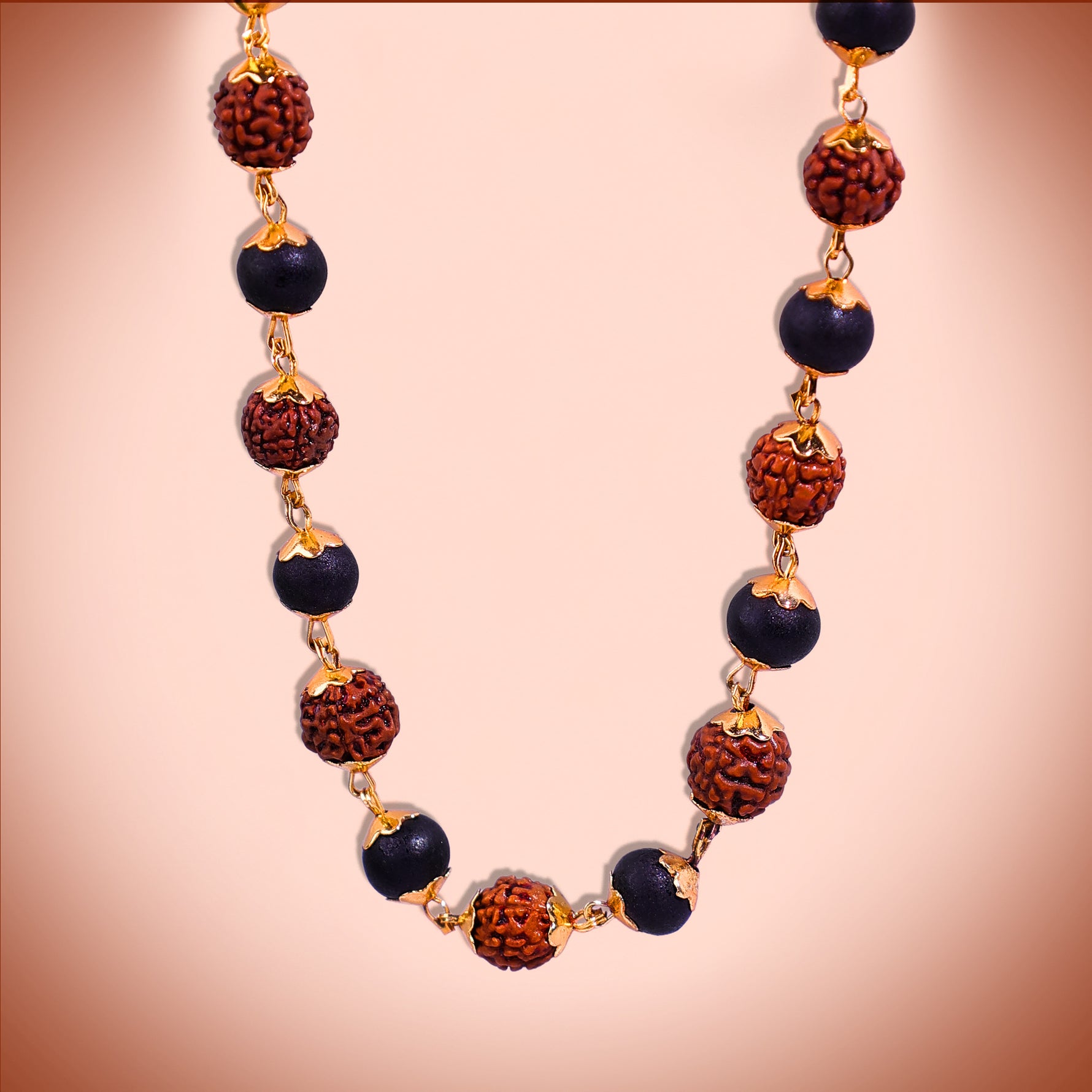 Karungali Mala With Rudraksha BeadsKarungali Mala With Rudraksha Beads - Abhimantrit