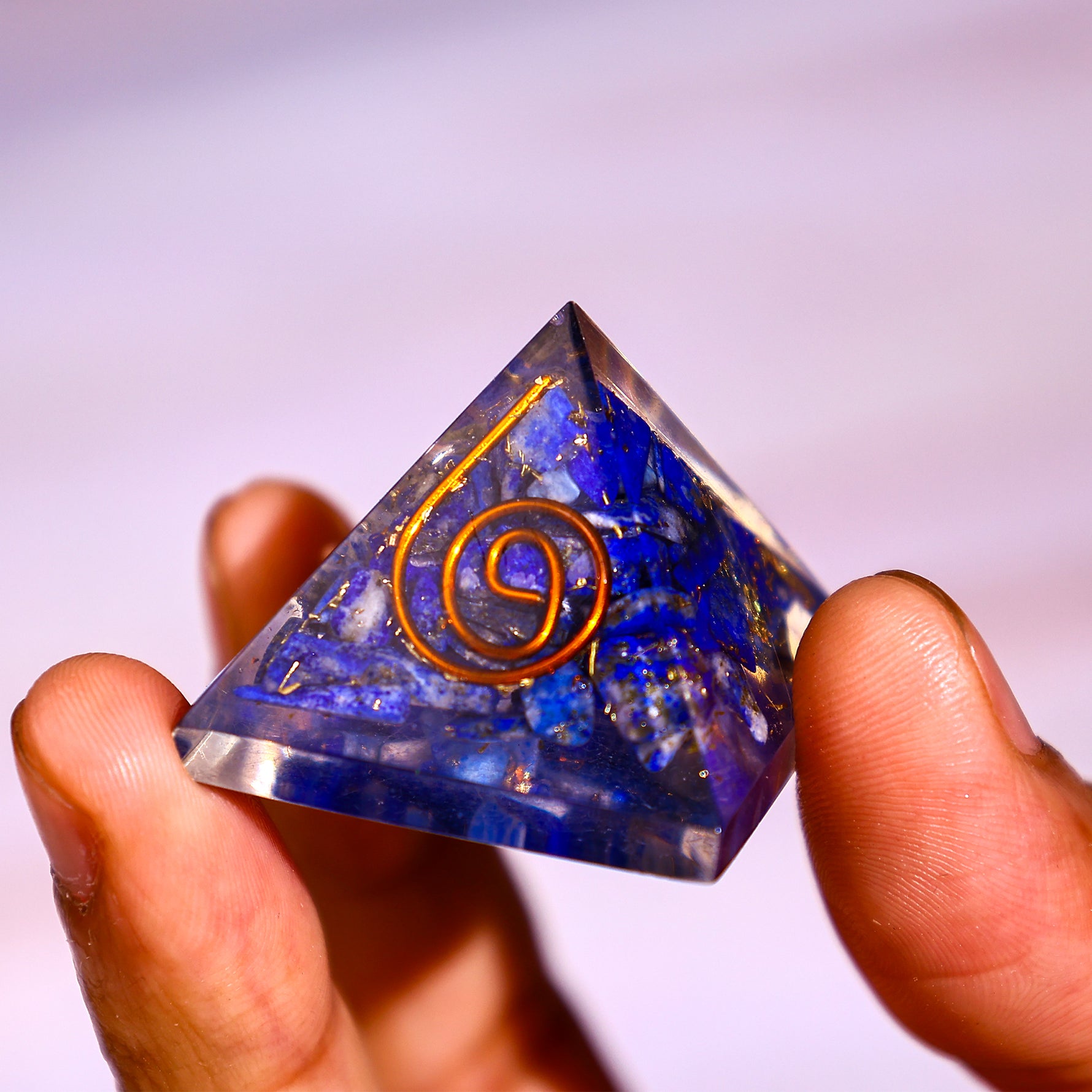 Lapis Lazuli Pyramid - Abhimantrit