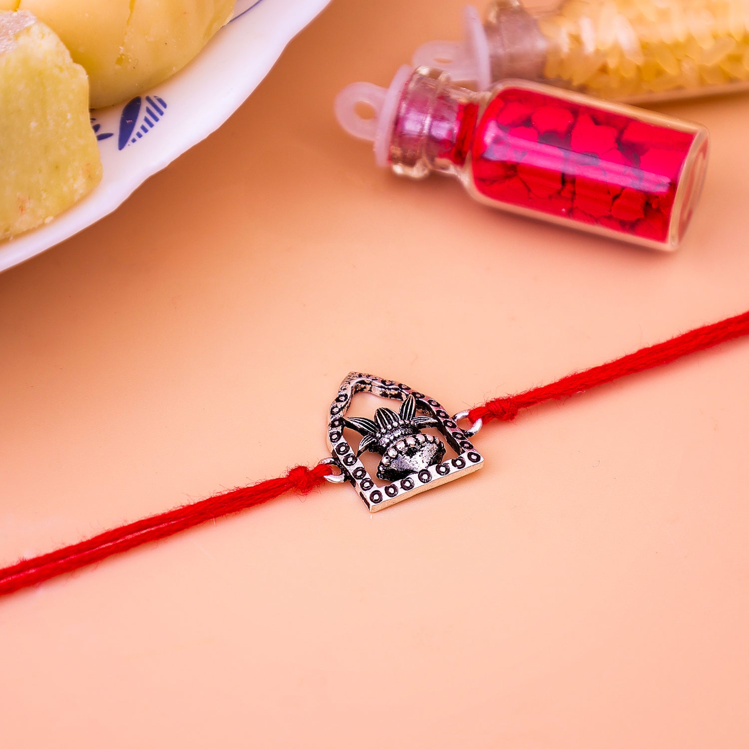 92.5 Pure Silver Kalash Rakhi
