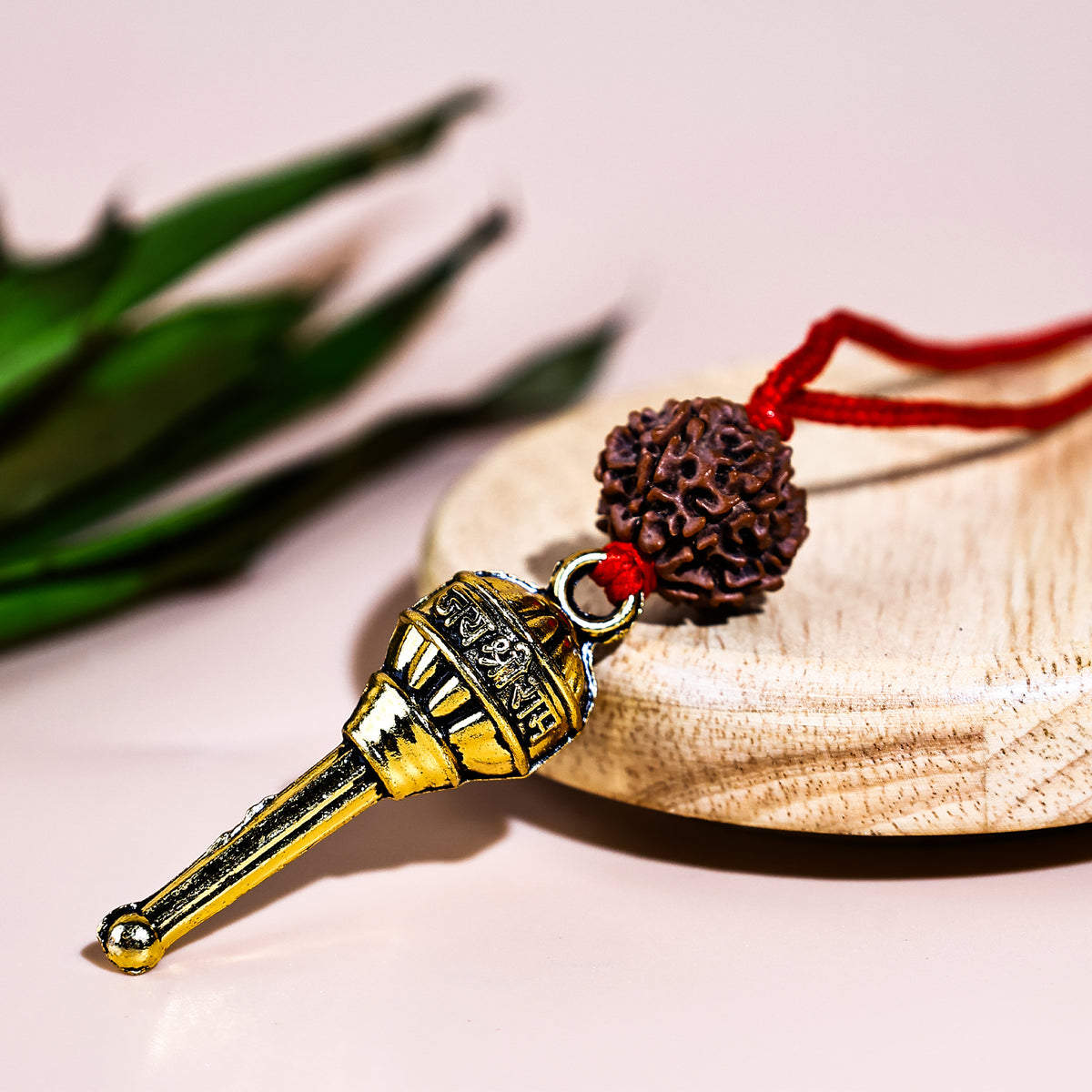 Hanuman Ji Gada with 7 mukhi Rudraksha Pendant