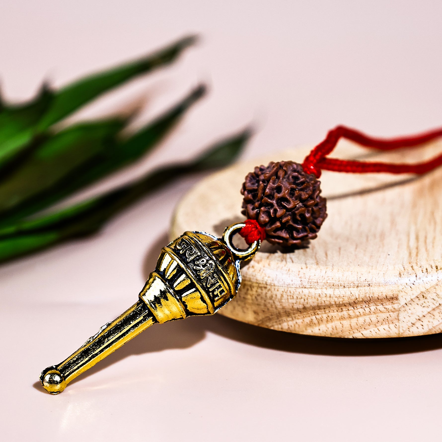 Hanuman Ji Gada with 7 mukhi Rudraksha PendantHanuman Ji Gada with 7 mukhi Rudraksha Pendant - Abhimantrit